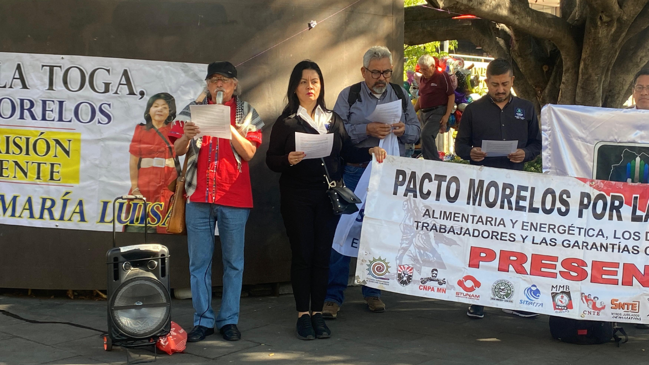 Marcha en defensa de los derechos laborales.
