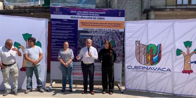 Concluye entrega de obras de líneas de agua en Cuernavaca