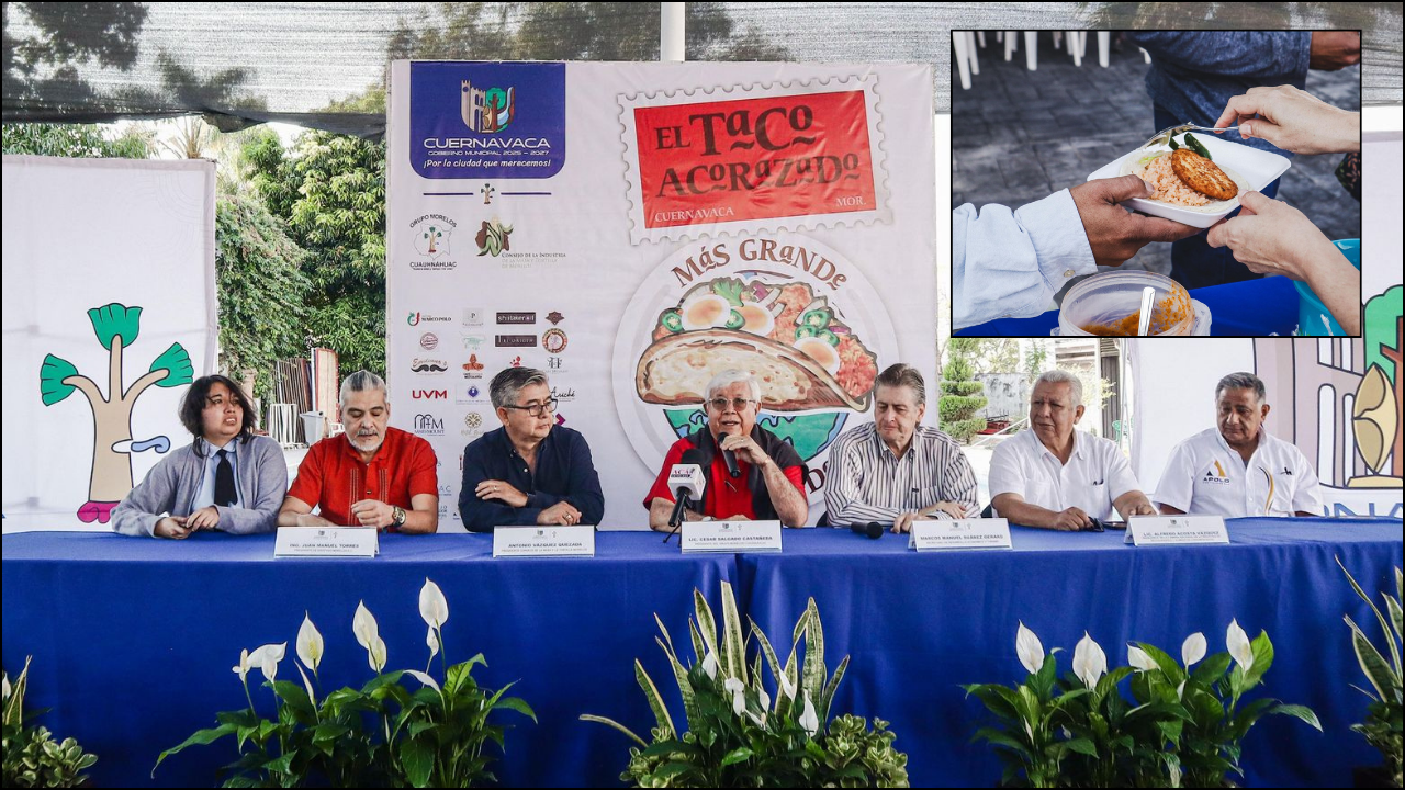 Podría Cuernavaca romper récord del taco acorazado más grande del mundo