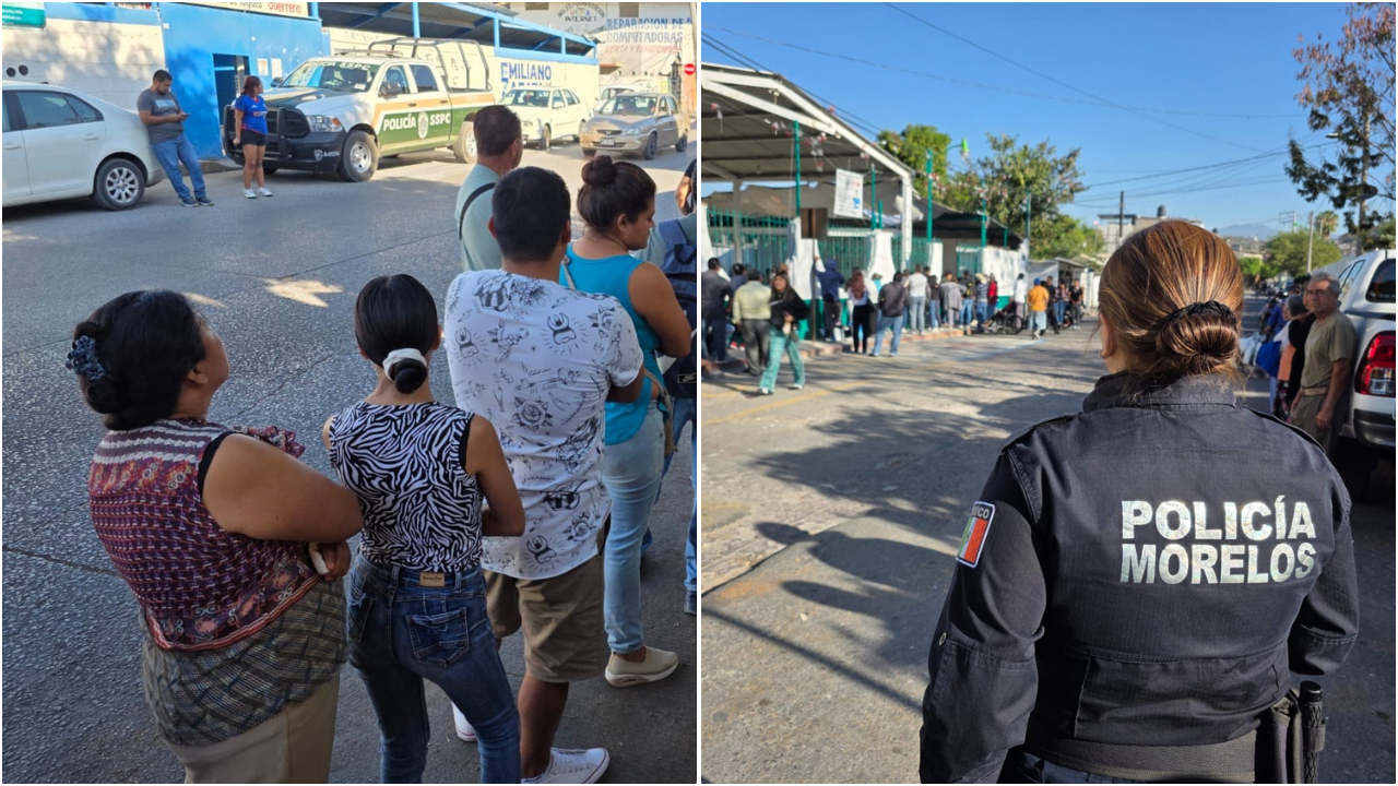 Operativo de seguridad en Emiliano Zapata.