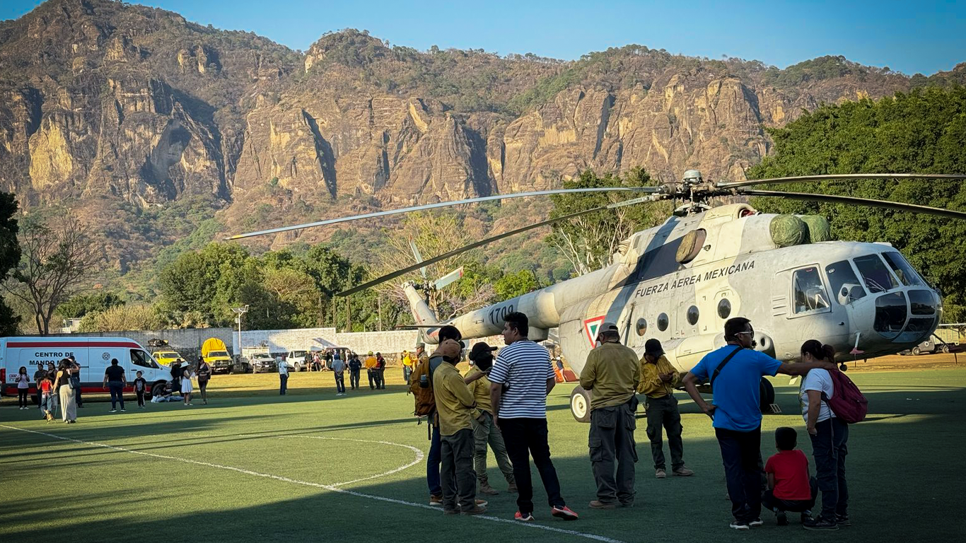 Incendio forestal en Tepoztlán controlado
