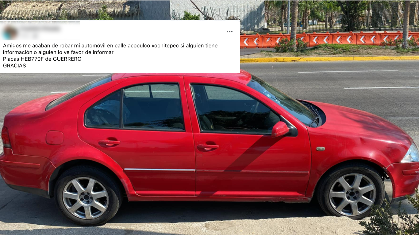 A plena luz del día, roban vehículo a familia en Xochitepec