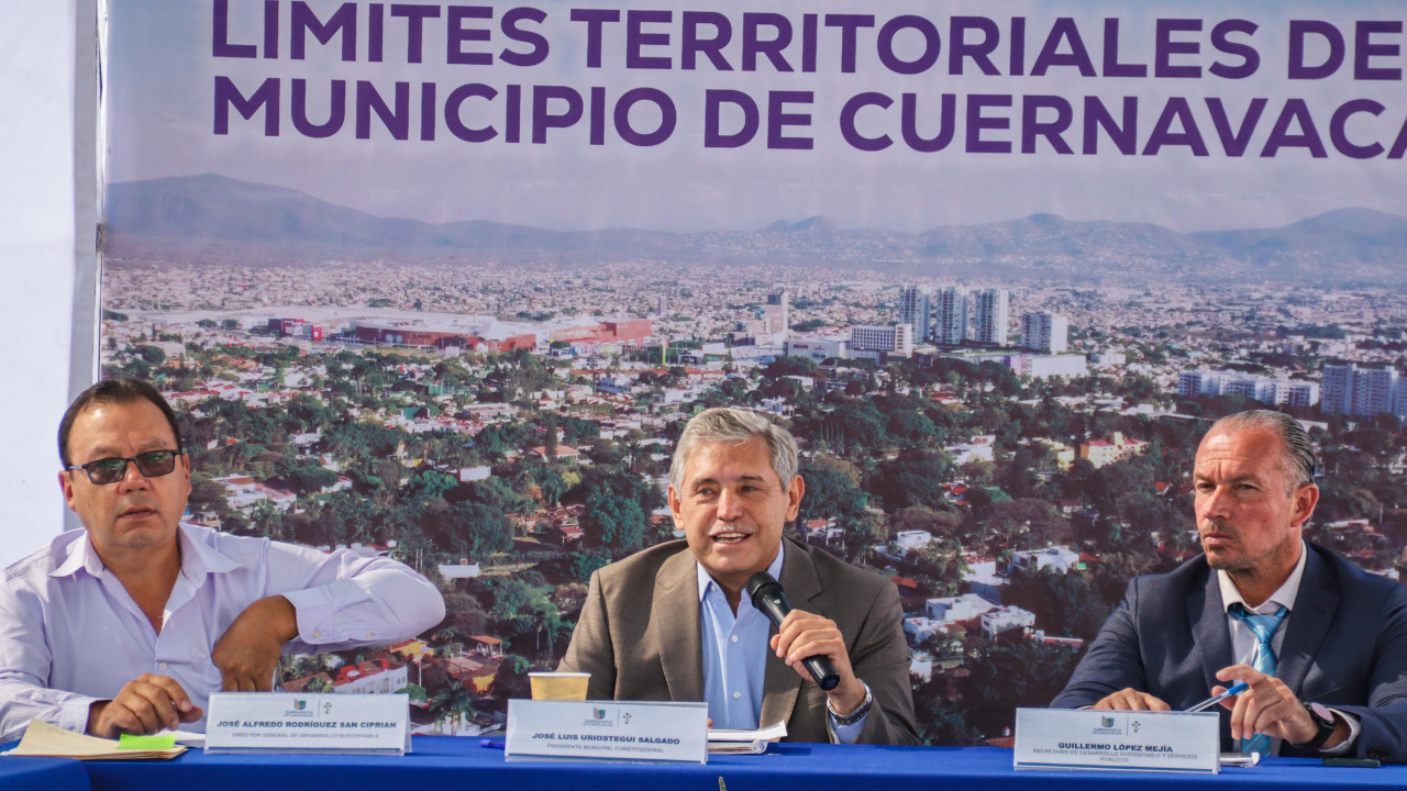 Cuernavaca define sus límites territoriales con municipios aledaños