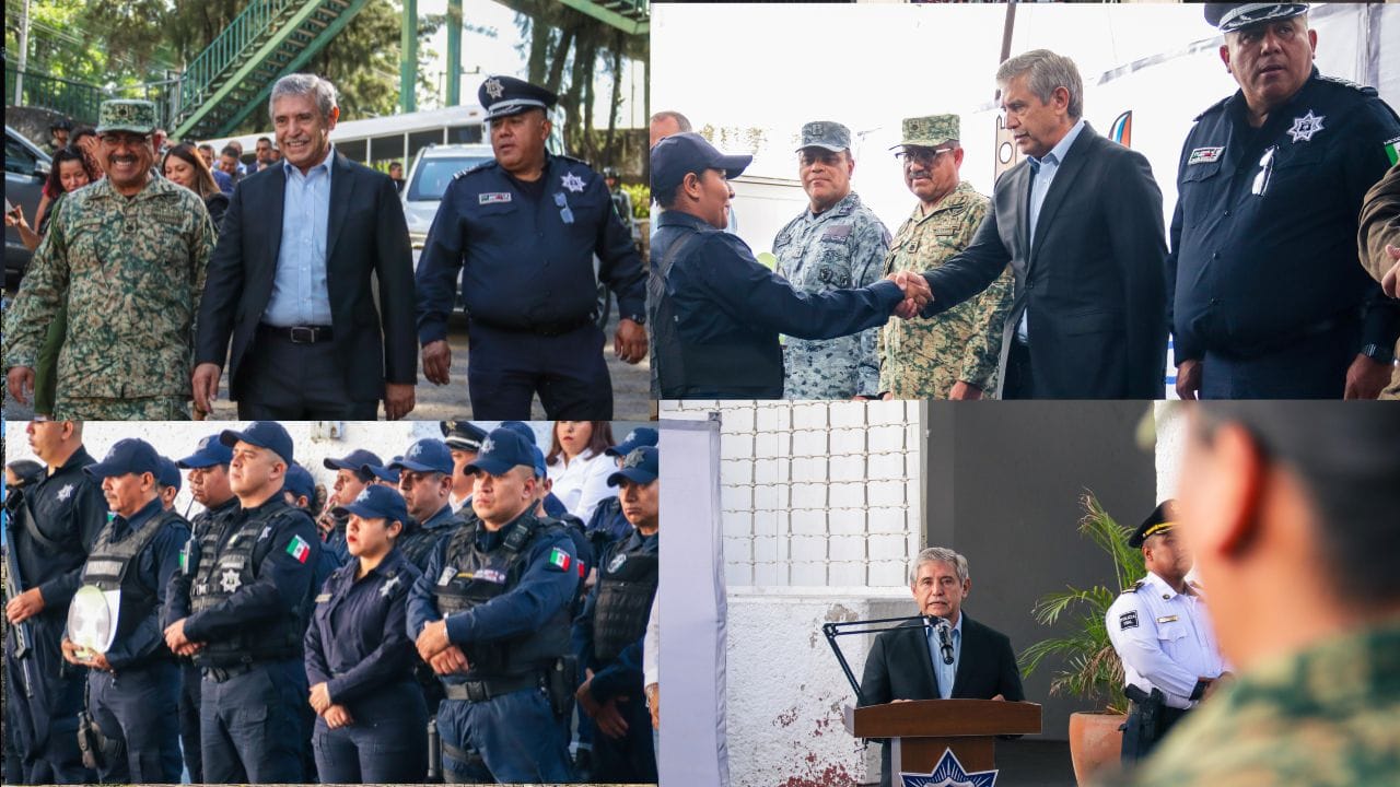 Reconoce alcalde de Cuernavaca a elementos de Secretaría de Protección y Auxilio Ciudadano