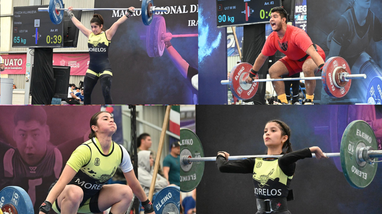 ¡De los más fuertes de México! Clasifican pesistas morelenses a Olimpiada Nacional 2025