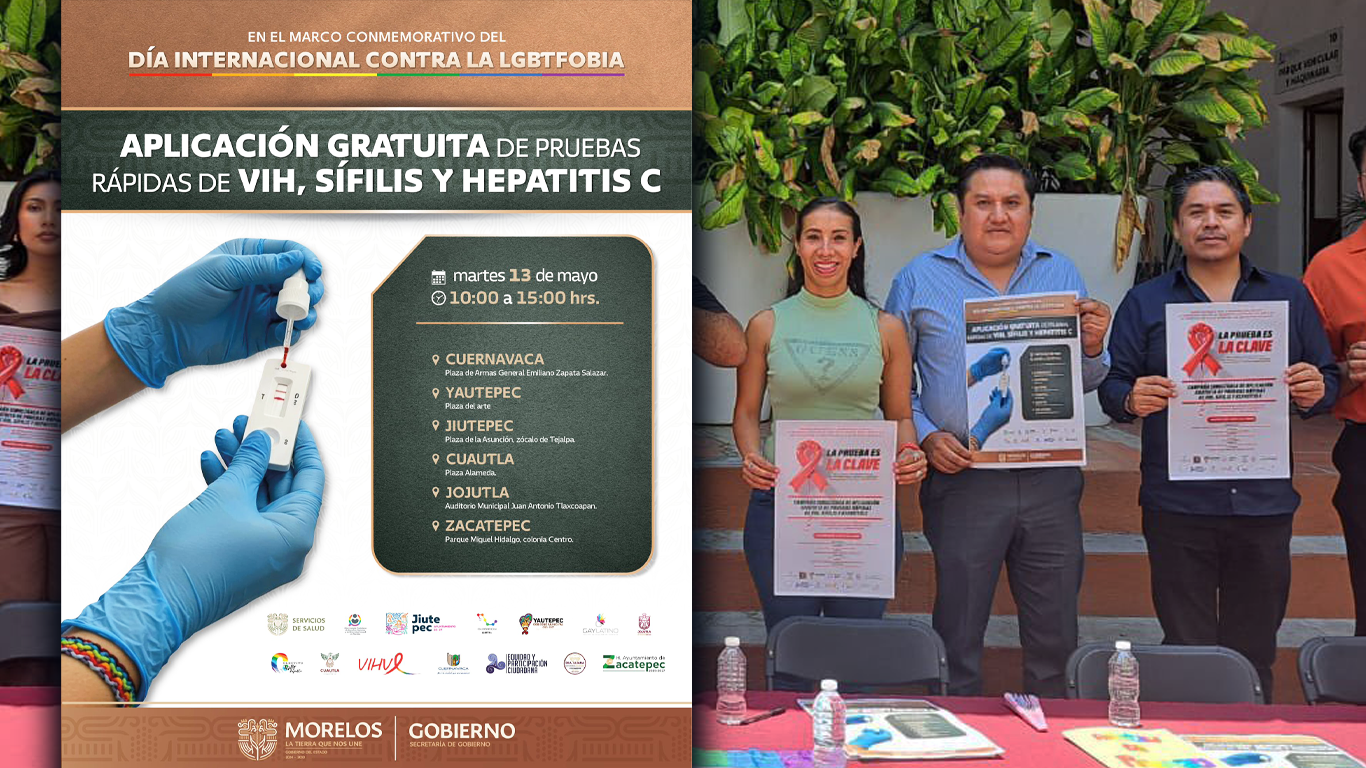 Realizarán jornada gratuita de pruebas de ITS en seis municipios