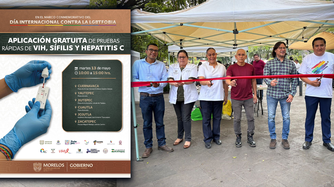 “La prueba es la clave”: aplican con éxito pruebas gratuitas de ITS en Morelos