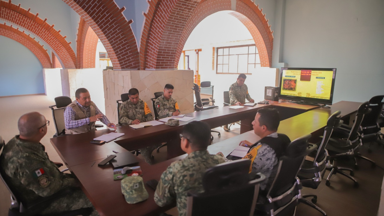 Definen CEPCM y 24/A zona militar, estrategias para hacer frente a la temporada de lluvias