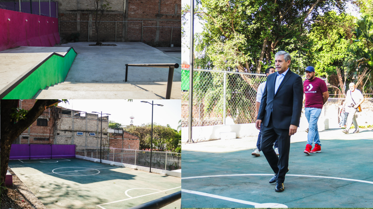 ¡Skate y retas de fut! Cuernavaca estrena parque en San Antón