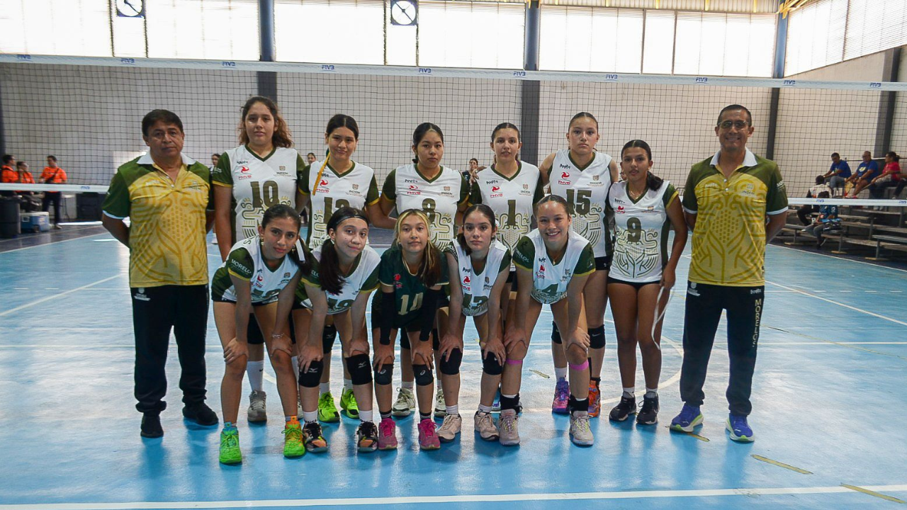 ¡Entre las mejores de México! Selección morelense de voleibol cuarto lugar a nivel nacional