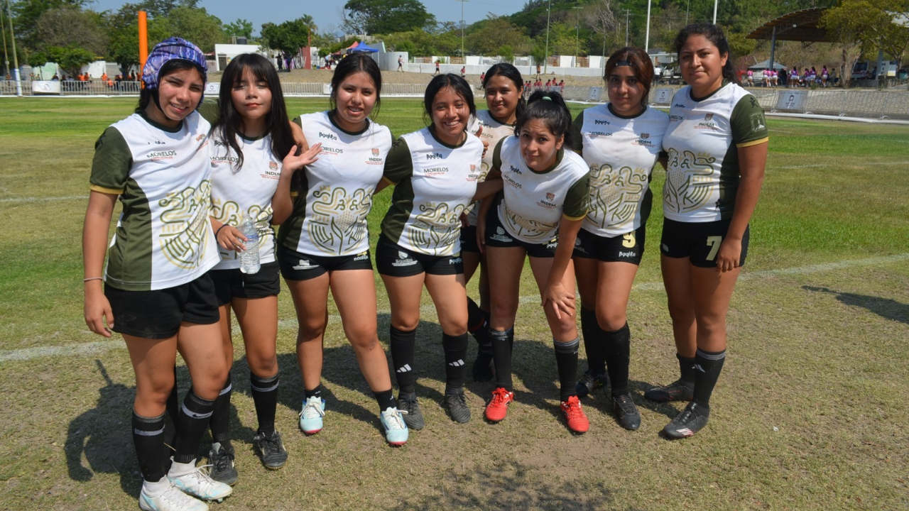 Grupo de mujeres representó a Morelos en Rugby de Olimpiada Nacional 2025