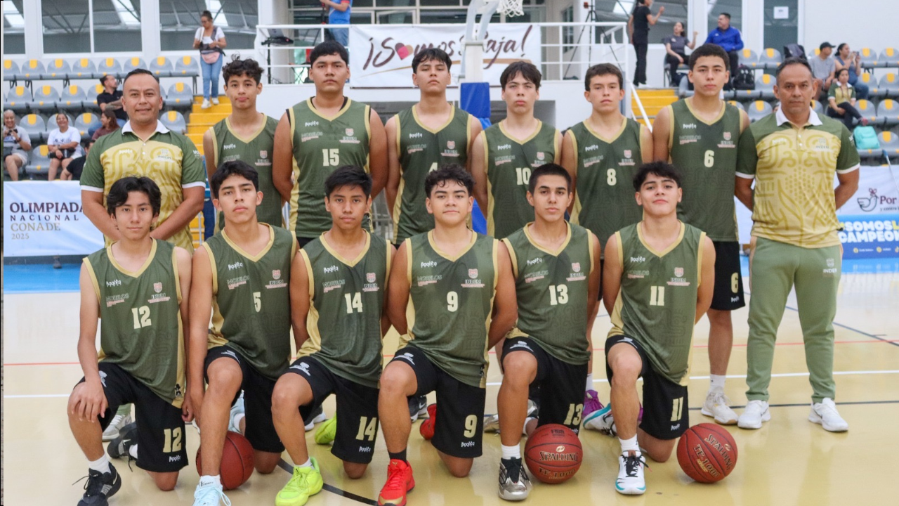 ¡Canastas de honor! Morelos compitió en básquetbol de Olimpiada Nacional
