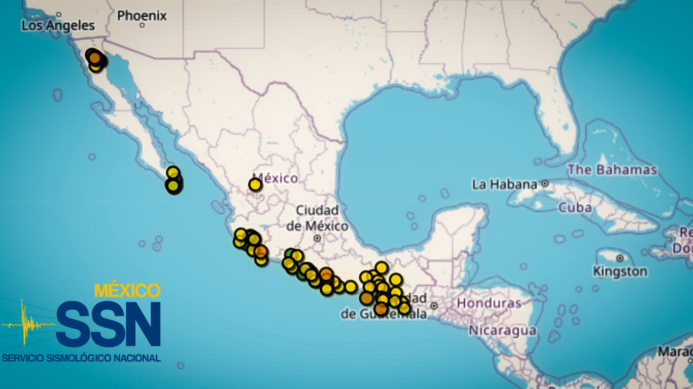 México registra 135 sismos en las últimas 24 horas