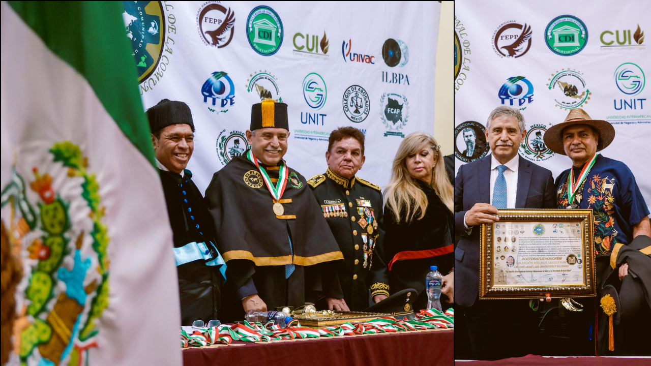 José Luis Urióstegui es galardonado por compromiso social y humanitario