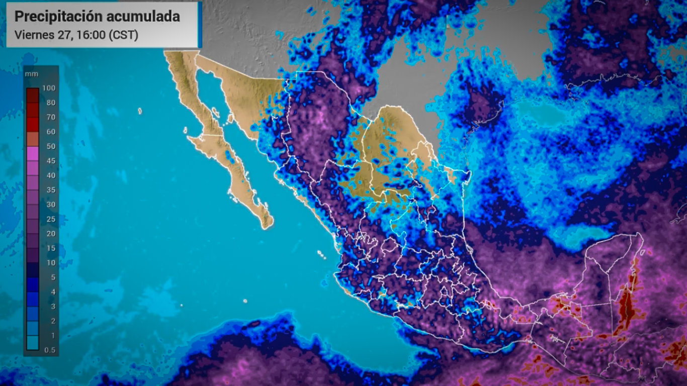 Prevén más lluvias y menos sol a partir del domingo