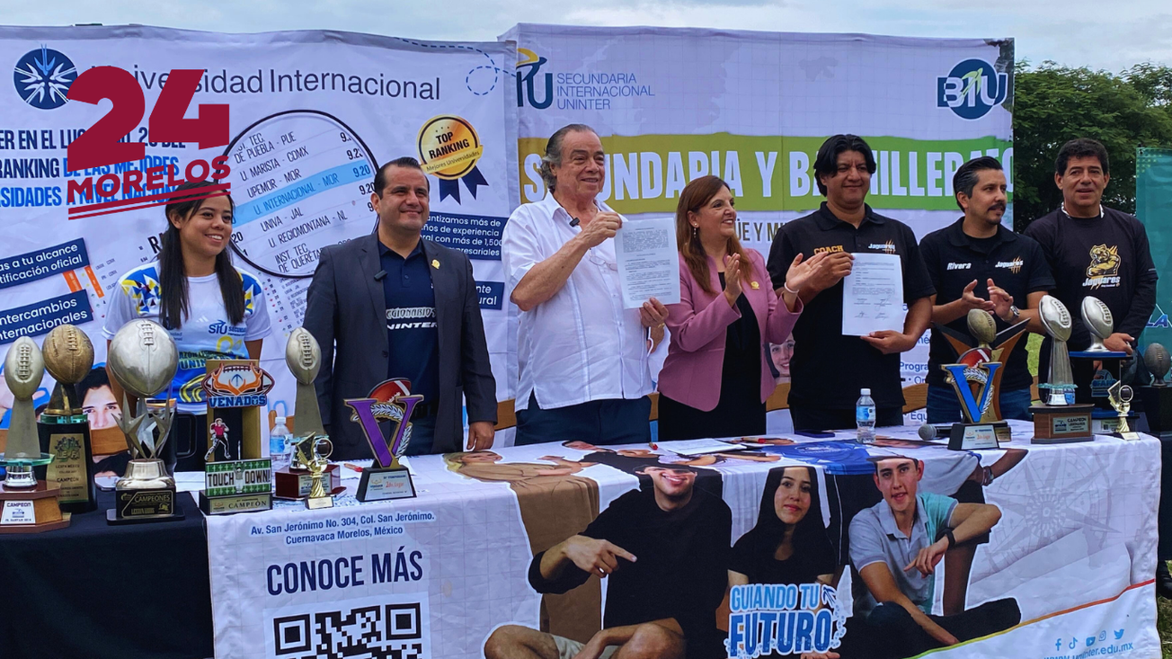 Jaguares y Uninter unen fuerzas para impulsar el tochito en Morelos