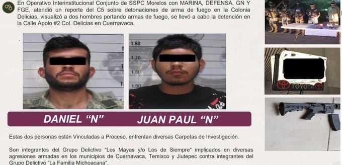 Investigan a detenidos en zona residencial de Cuernavaca