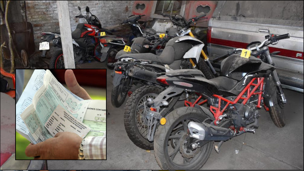 Falsificaban documentos de motos robadas en Morelos