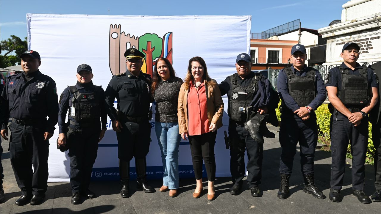 Respalda Margarita González Saravia seguridad en capital morelense