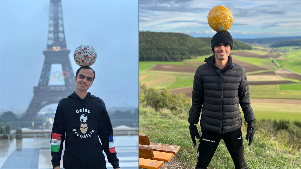 ¡Orgullo morelense! 'Cejas Freestyle' es reconocido por su dominio al balón