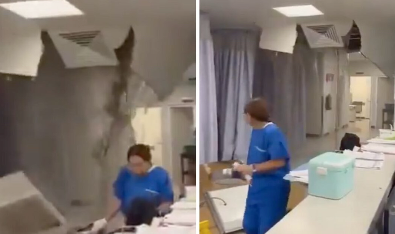 Colapsa techo en urgencias del Hospital Regional de Ixtapaluca