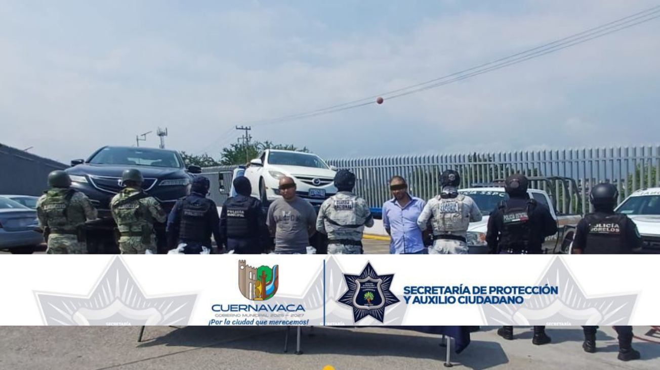 Operativo conjunto en Milpillas deja dos detenidos y decomiso