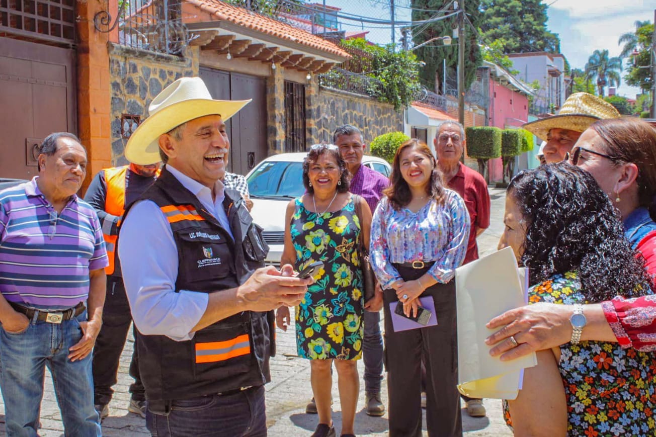 José Luis Urióstegui supervisa obra de rehabilitación en Chamilpa
