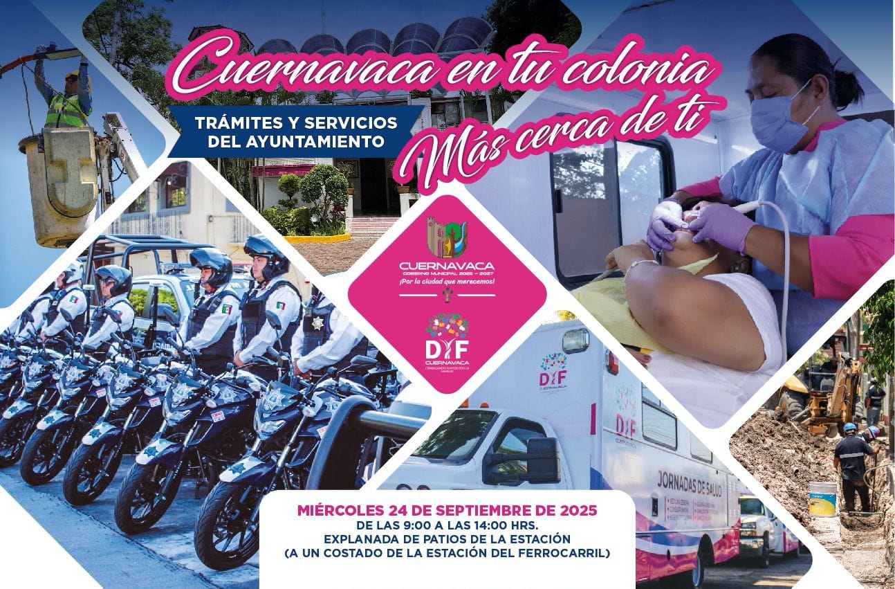 "Cuernavaca en tu Colonia", programa que acerca servicios municipales a las familias de la entidad