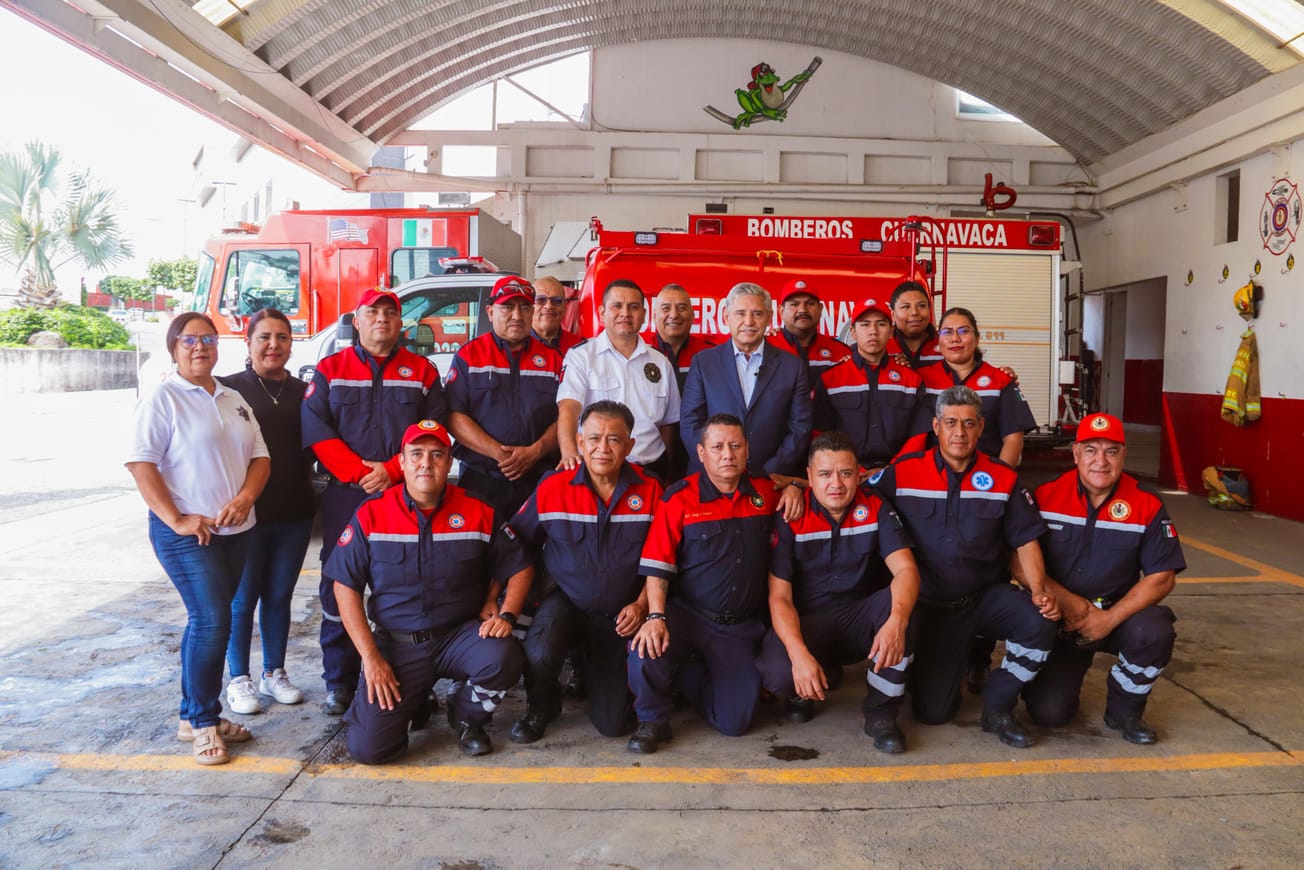Bomberos de Cuernavaca son orgullo de la ciudad: Urióstegui