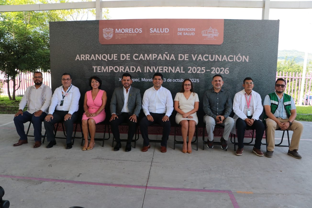 Morelos da inicio a la Campaña de Vacunación Invernal 2025–2026 para proteger a la población