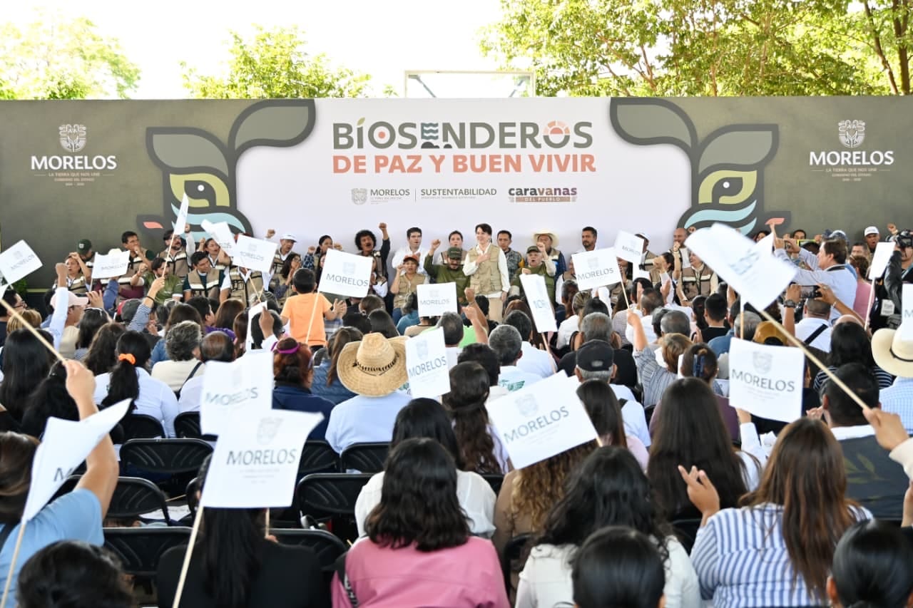Inaugura Margarita González Saravia “Biosenderos de Paz y Buen Vivir” en Cuautla