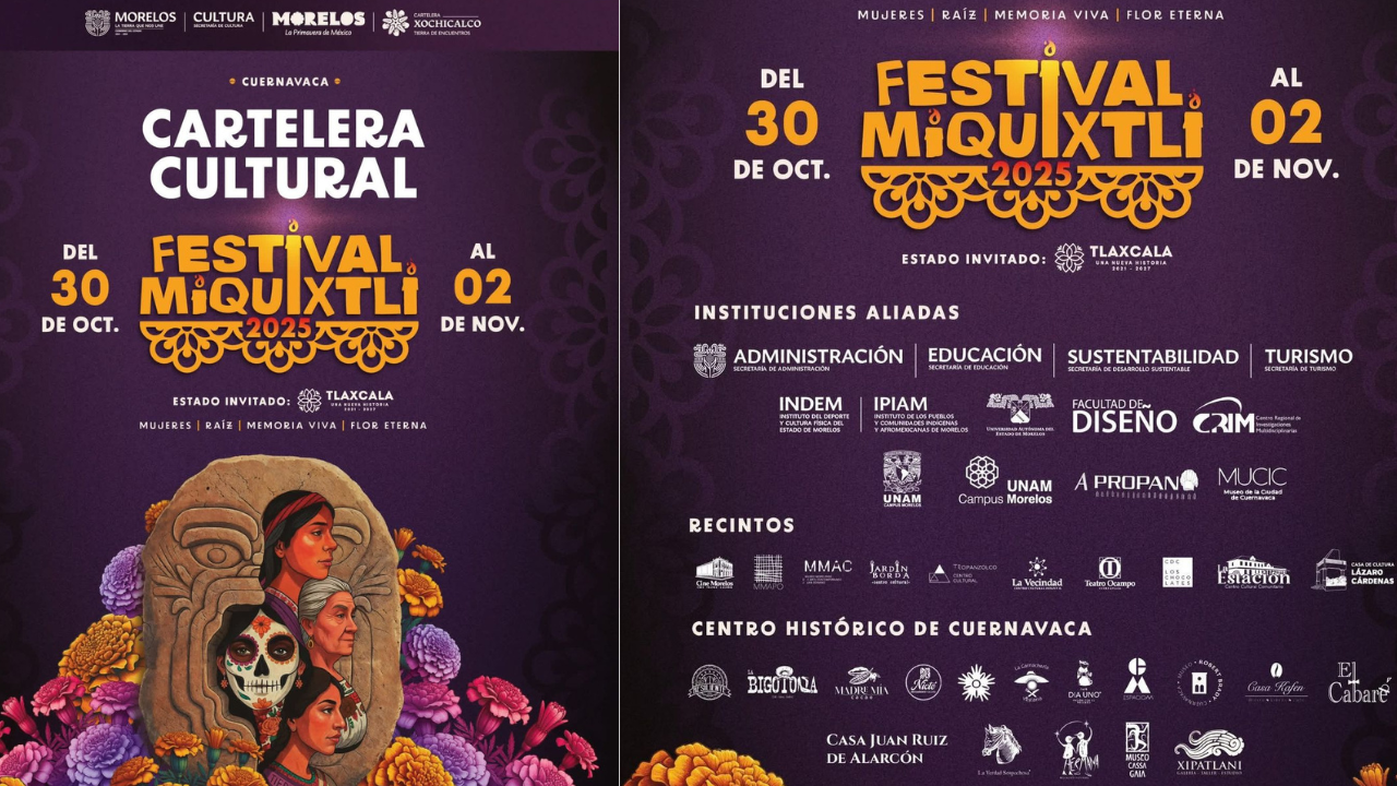 Celebrará Miquixtli 2025 la vida y el talento morelense con una cartelera artística imperdible