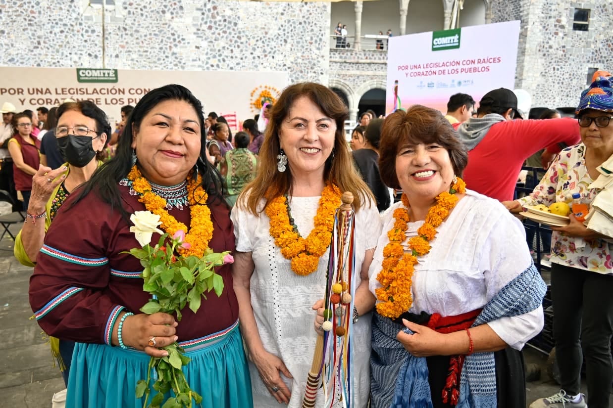 Margarita González Saravia recibe iniciativa para reconocer derechos de pueblos indígenas y afromorelenses