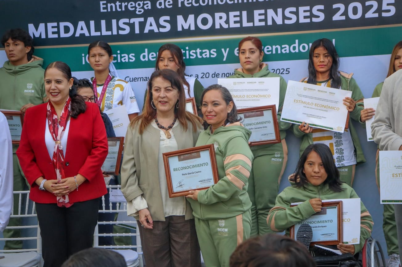 INDEM reconoce a entrenadoras, entrenadores y atletas morelenses