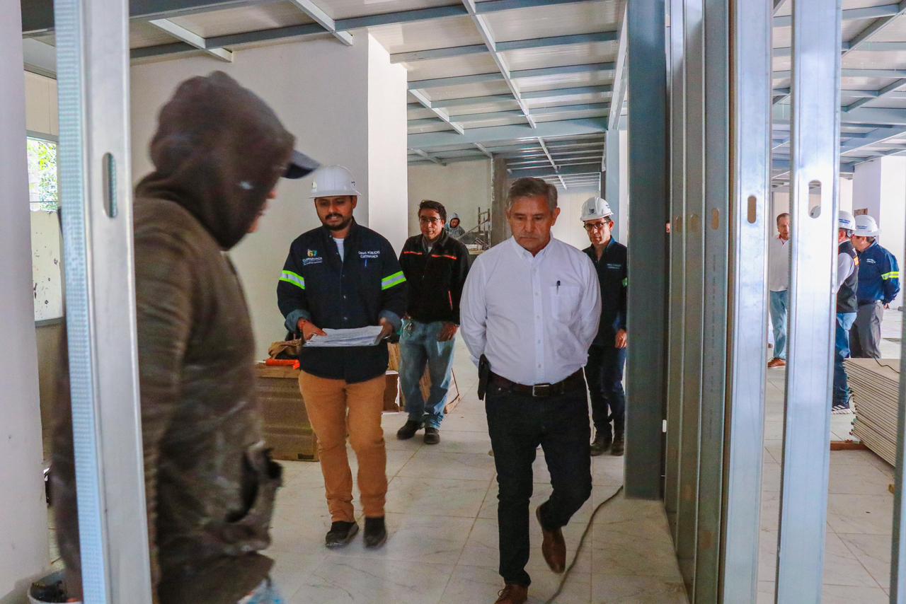 Moderniza Cuernavaca servicios: Nuevo edificio del DIF registra avance del 90%