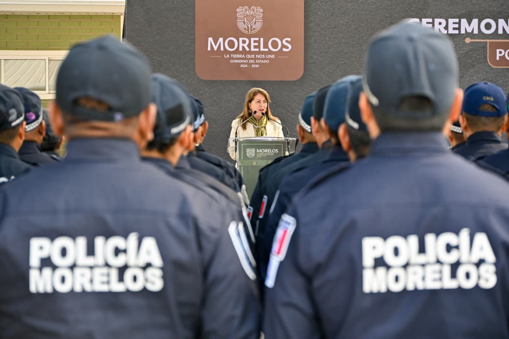 Se realiza segunda graduación de nuevos policías en Morelos