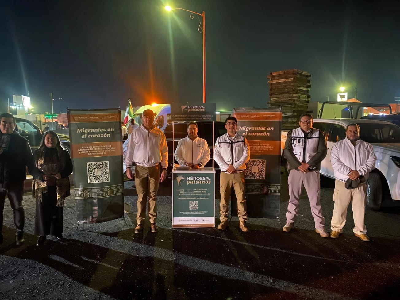 Acompaña Gobierno Estatal regreso seguro de migrantes morelenses en temporada decembrina