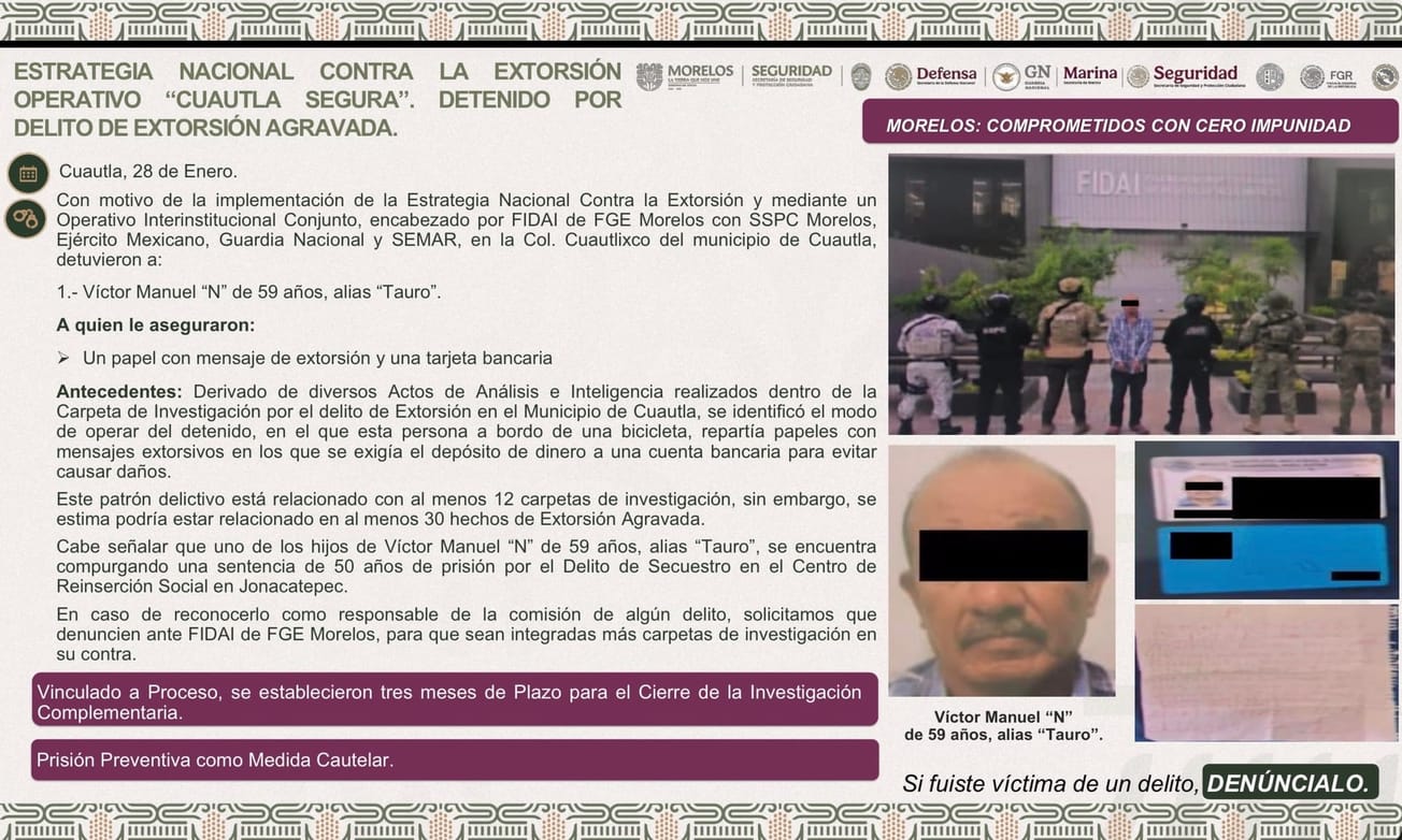 Detenido por repartir papelitos en su bicicleta, Cuautla