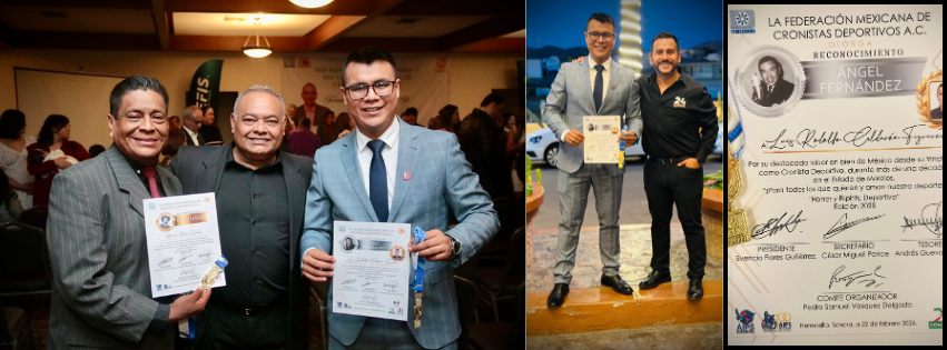 Presente 24 Morelos en reconocimientos nacionales de Periodismo Deportivo