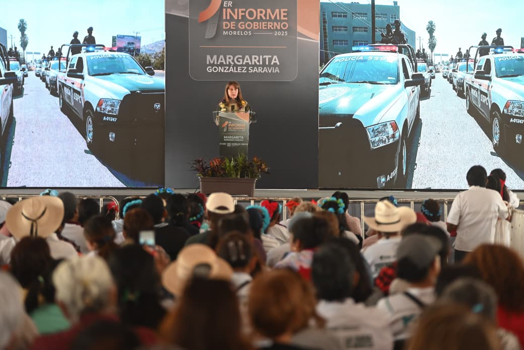 Margarita González entrega primer informe de gobierno sobre región norte