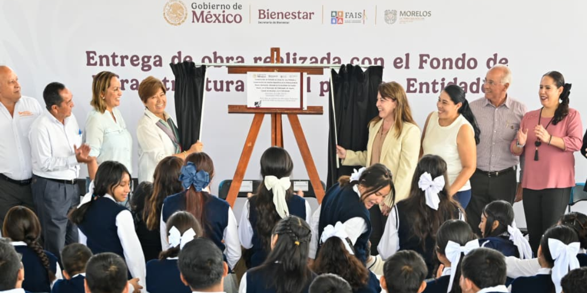 Fortalece gobierno de Margarita González Saravia infraestructura educativa en la zona sur de Morelos