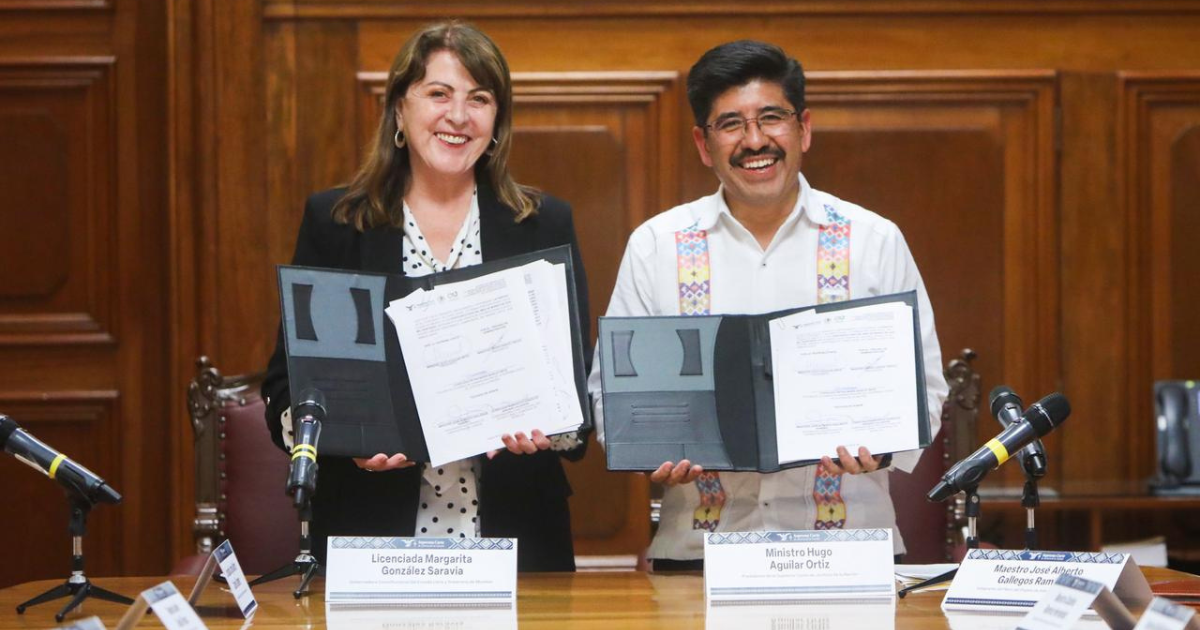 Atestigua Margarita González Saravia contrato para exhibir obra de Benito Juárez en la SCJN