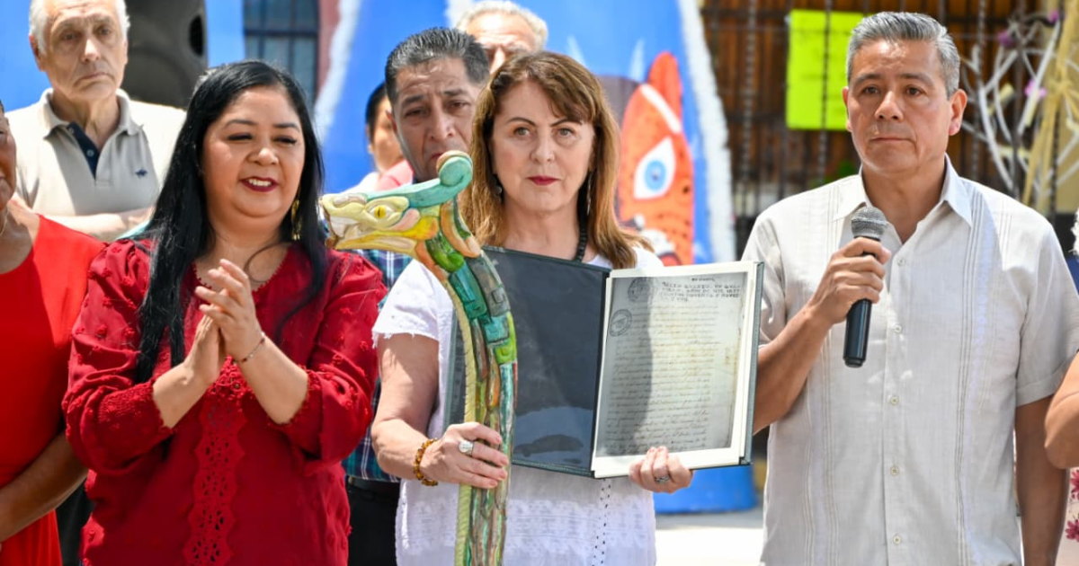 Gobernadora conmemora 487 años de tierras comunales en Chamilpa