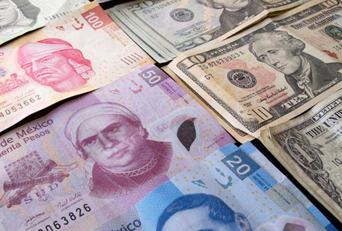 Peso se alinea a caída general de divisas