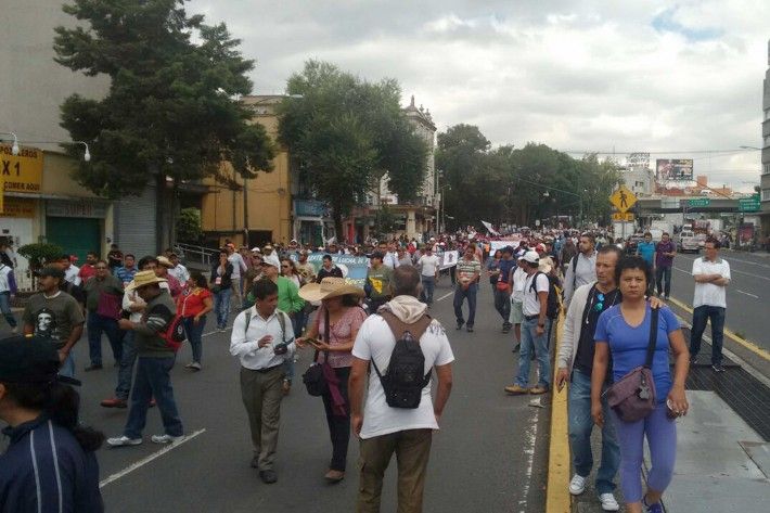 La CNTE tomó las casetas de cobro en Chiapas y Michoacán