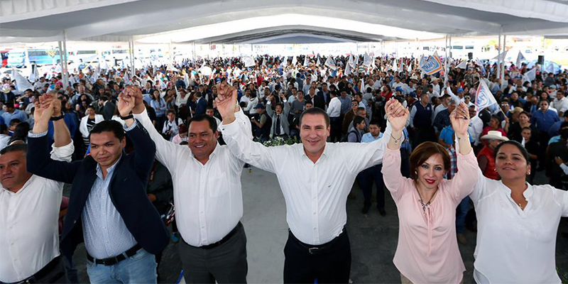 Asegura Moreno Valle que apoyará a todos los candidatos de Acción Nacional