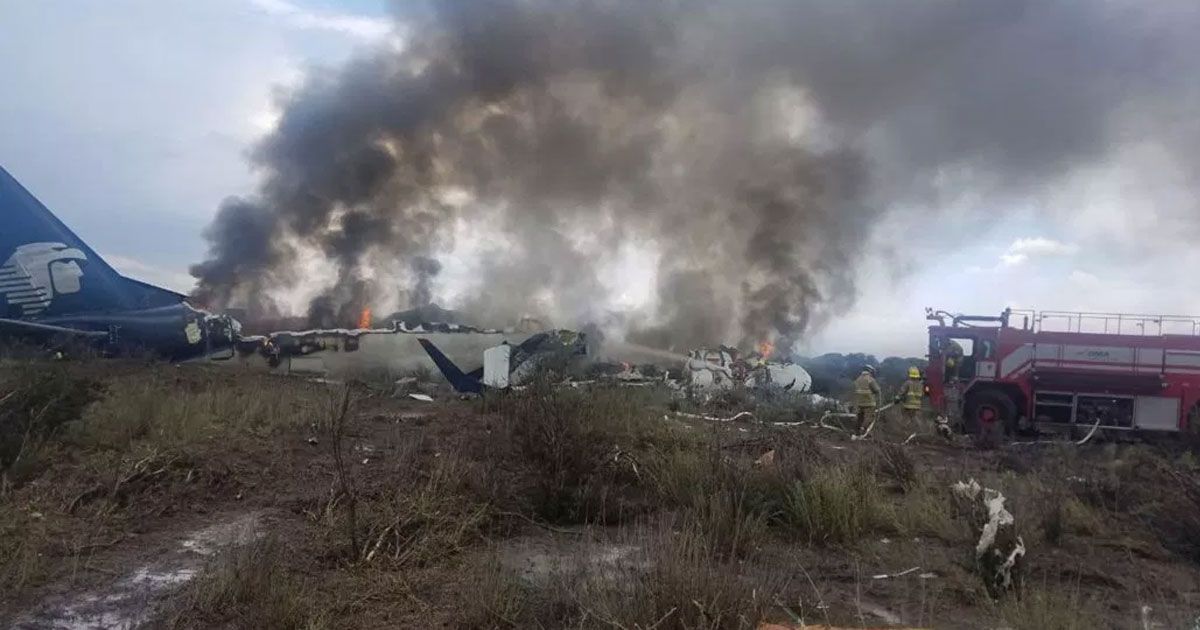 Informe sobre desplome de avión en Durango