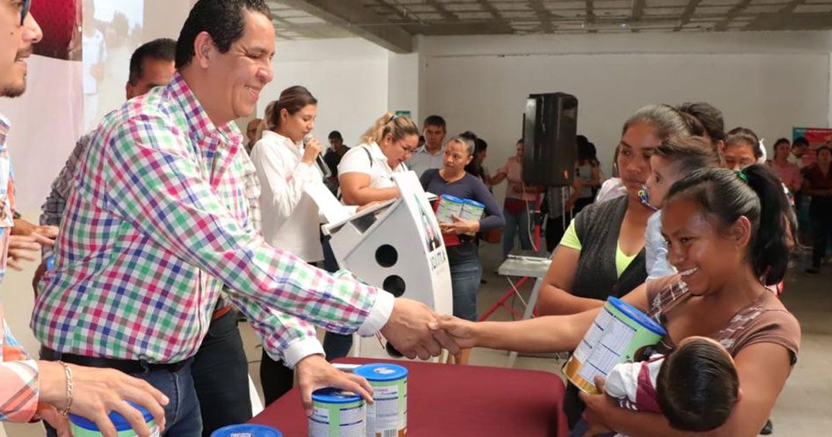 Entregan en Jojutla fórmula láctea