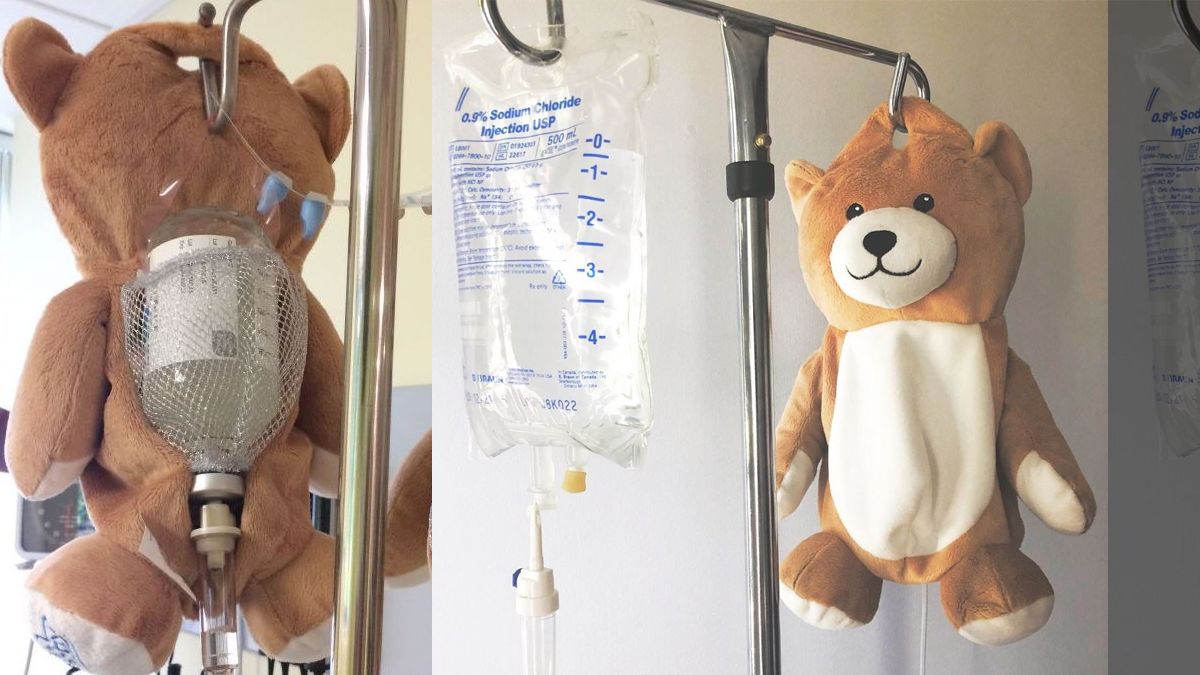 Oso de peluche, el amigo ideal en el hospital