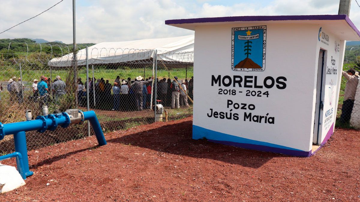 Rehabilitan pozo de riego en Yautepec